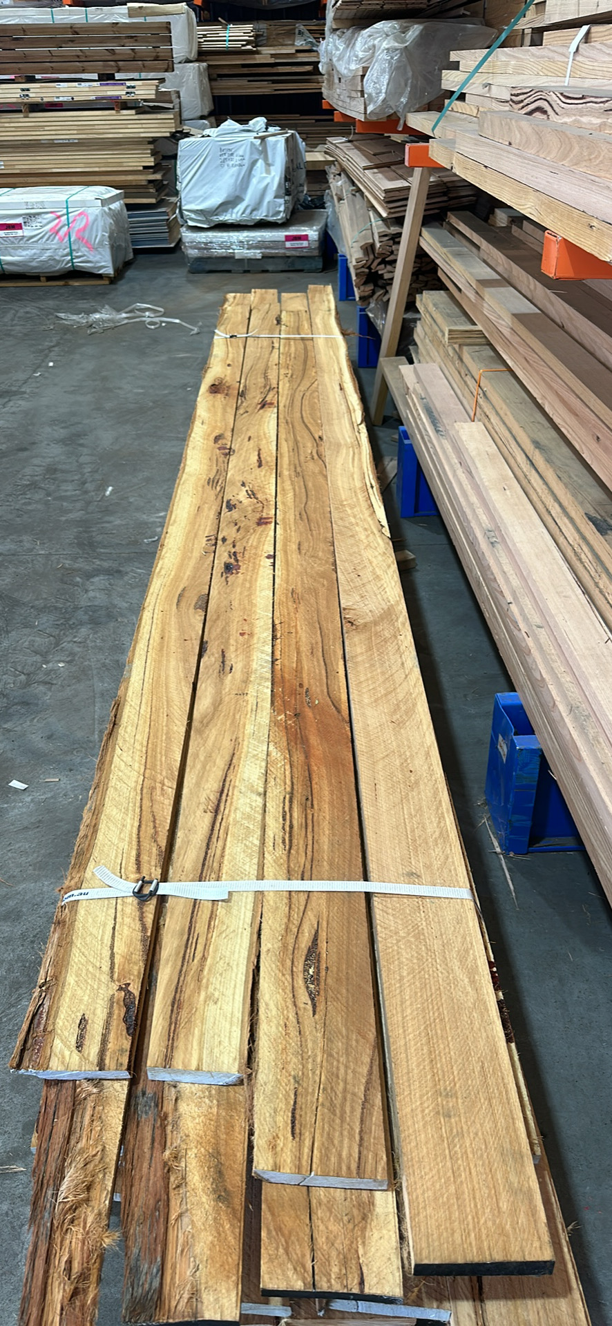 150x25 Rough Sawn Hardwood.