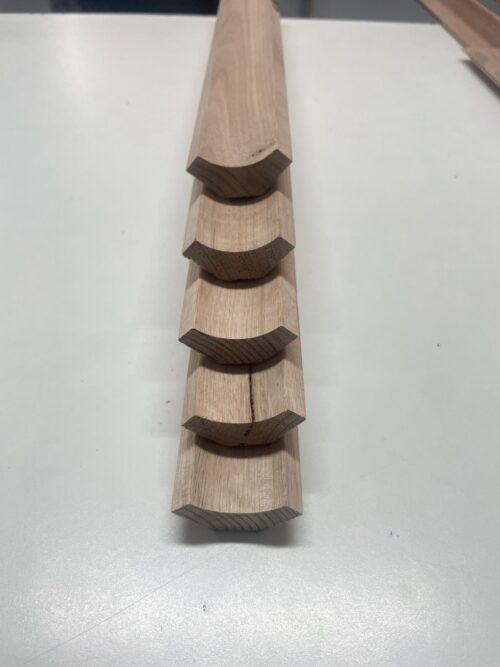 30x30mm Tasmanian Oak Scotia Mouldings. Price per Linear Meter.