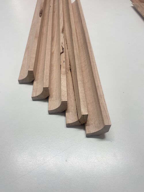 30x30mm Tasmanian Oak Scotia Mouldings. Price per Linear Meter.