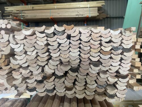 30x30mm Tasmanian Oak Scotia Mouldings. Price per Linear Meter.