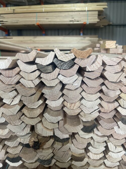 30x30mm Tasmanian Oak Scotia Mouldings. Price per Linear Meter.