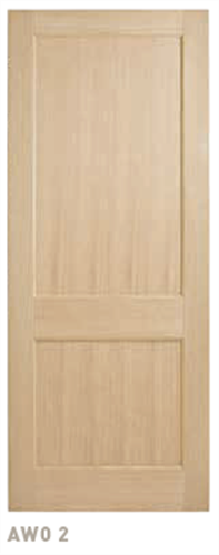 Corinthian External Door -Blonde Oak AWO 2