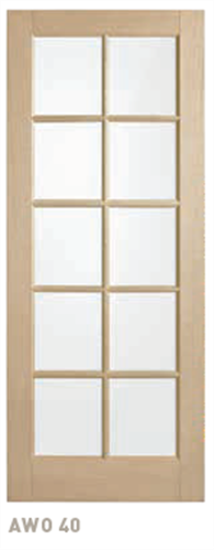 Corinthian External door- Blonde Oak AWO 40