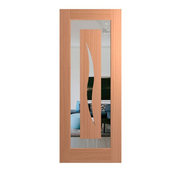 Hume Entry Door Illusion XIL6 SPM Veneer Clear