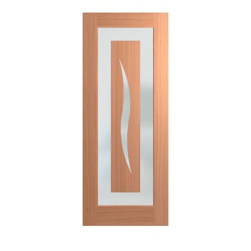 Hume Entry Door Illusion XIL6 SPM Veneer Frost