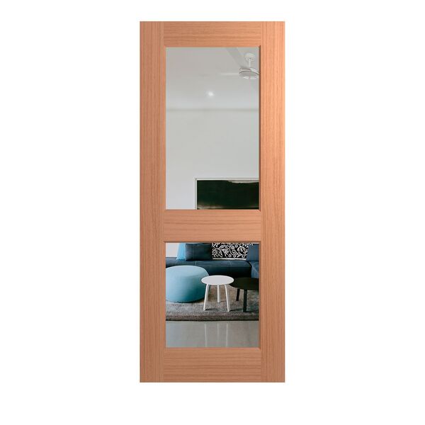 Hume Entry Door Joinery JST2 SPM BAL12.5 Clear Toughened