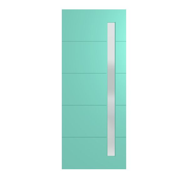 Hume Entry Door Linear XLR120 Duracote Translucent