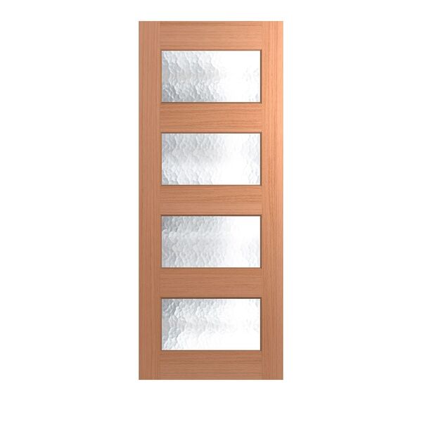 Hume Entry Door Savoy XS24 SPM Veneer BAL12.5 Cathedral with Fittings