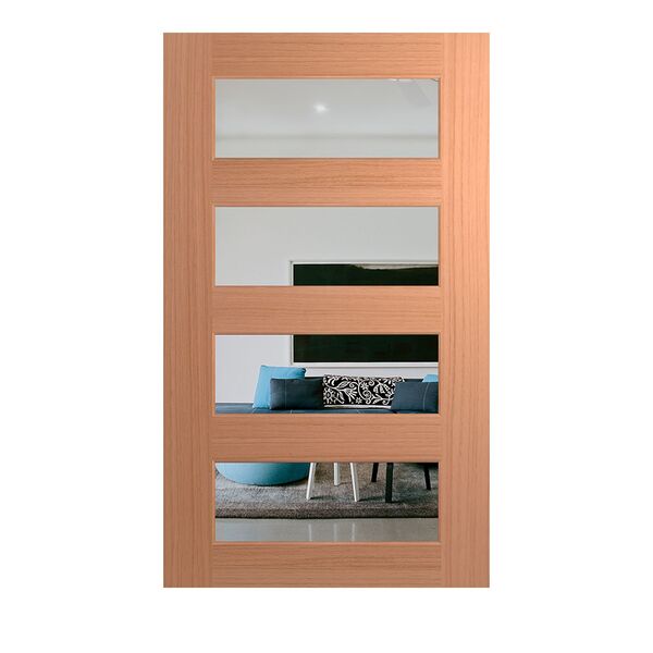 Hume Entry Door Savoy XS24 SPM Veneer BAL12.5 Clear with Fittings