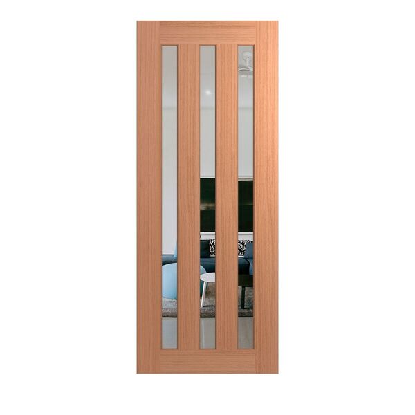 Hume Entry Door Savoy XS45 SPM Veneer BAL12.5 Clear